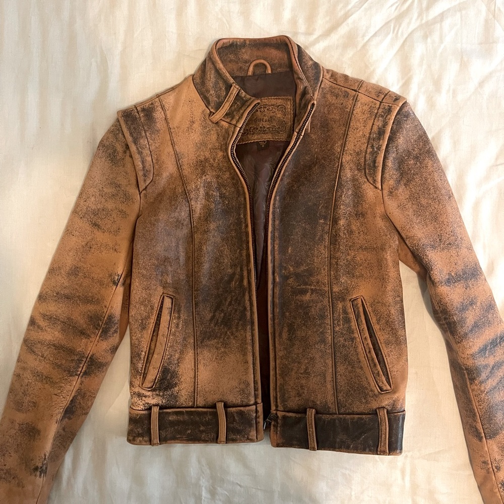 Vintage Guess genuine leather Jacket